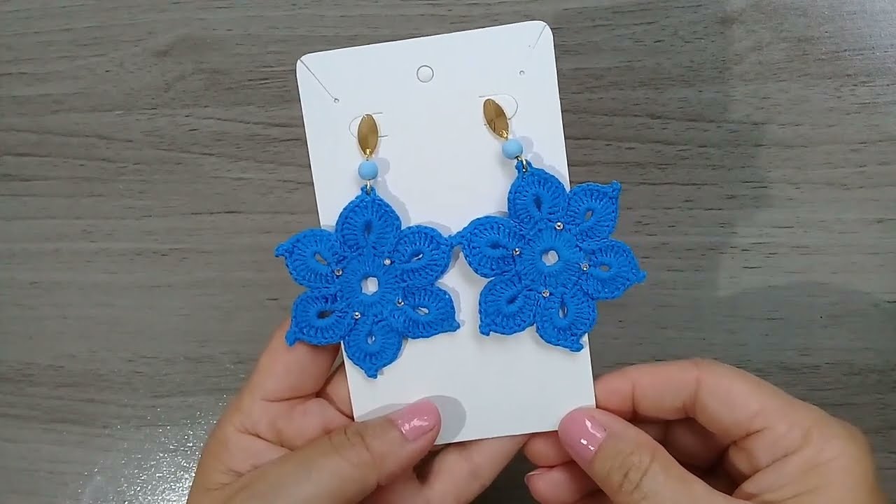 brinco de crochê flor @Sil Crochê #brincosdecroche #brincosartesanais #rendaextra #feitoamao