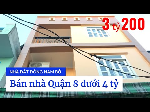 Video Nhà Bán Quận 8 Giá Rẻ - Hẻm 3189 Phạm Thế Hiển, P.7, Q.8. Dt 4,5x8m Trệt 2 Lầu