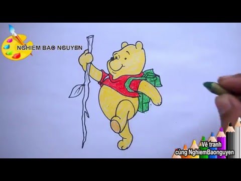 Thiết kế vẽ gấu pooh Những bước đơn giản từ A đến Z