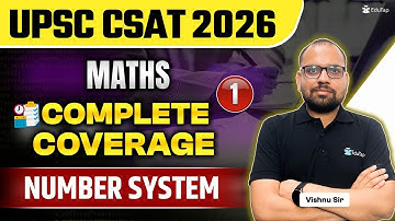 Number System UPSC CSAT 2025 | CSAT Maths Important Topics & PYQ |EduTap CSAT Maths Lectures V.D Sir