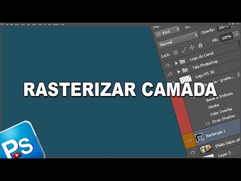 COMO RASTERIZAR (EDITAR) CAMADA NO PHOTOSHOP