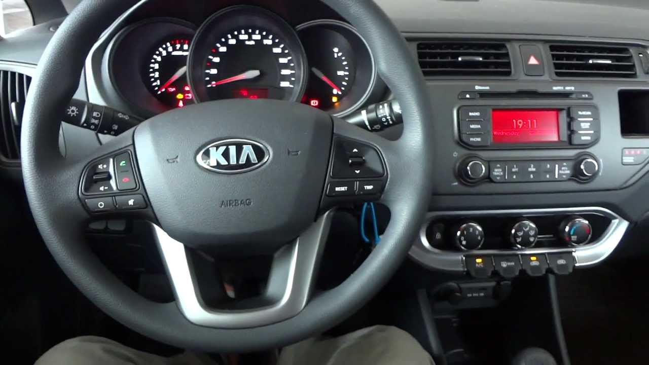 Kia Rio III sedan 2012 / 2013 - Inside - - YouTube