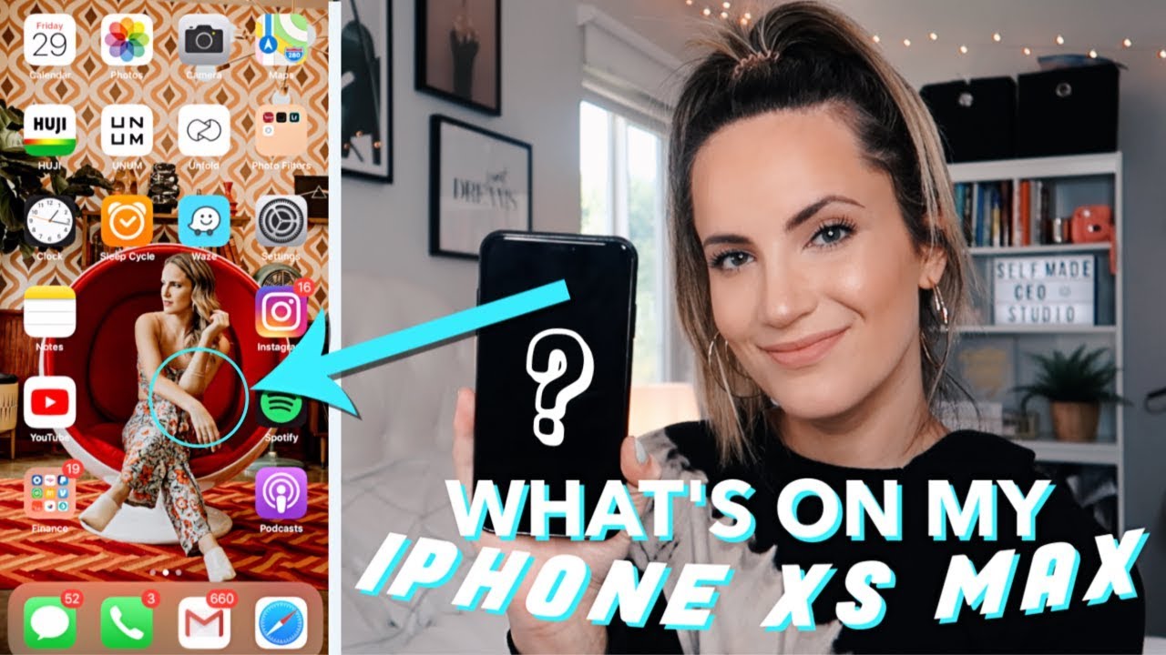 WHAT'S ON MY IPHONE XS MAX! Invisible Icons?!