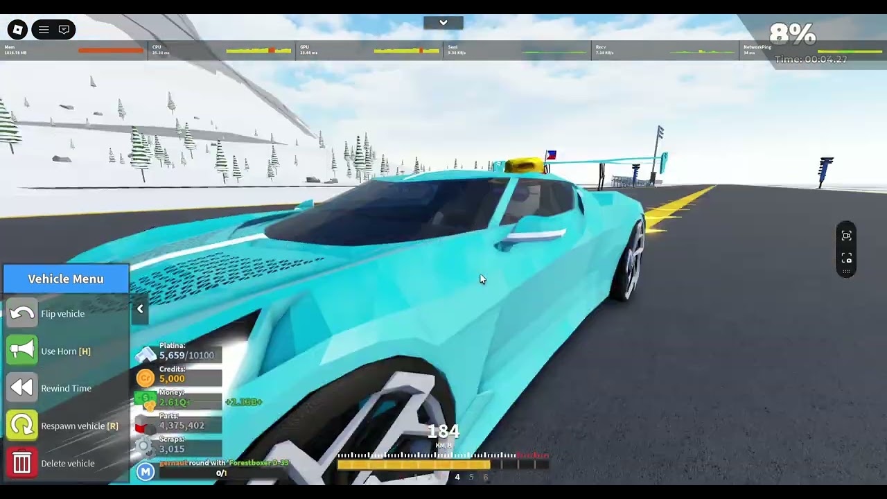 Bugatti La Voiture Noire Mockup - Mile Straight - Time Trial Test