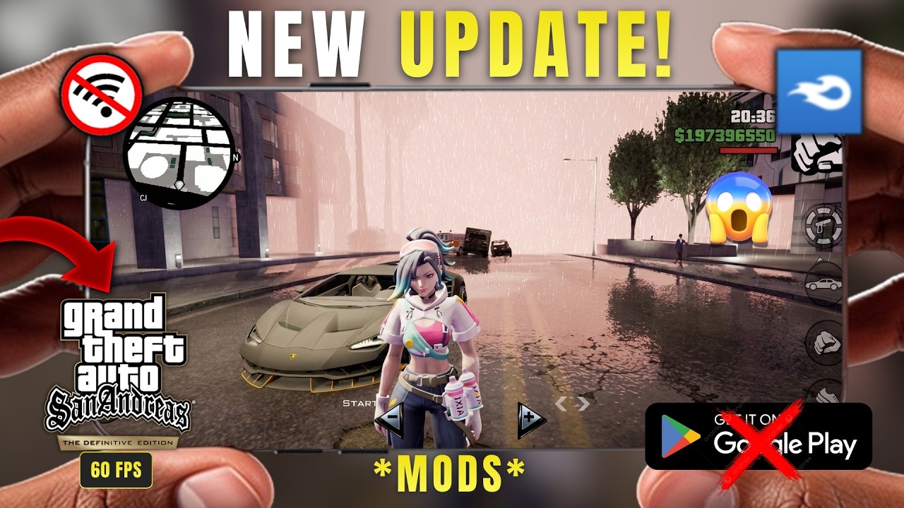 How to Install GTA San Andreas Definitive Edition on Android | 60 FPS ...