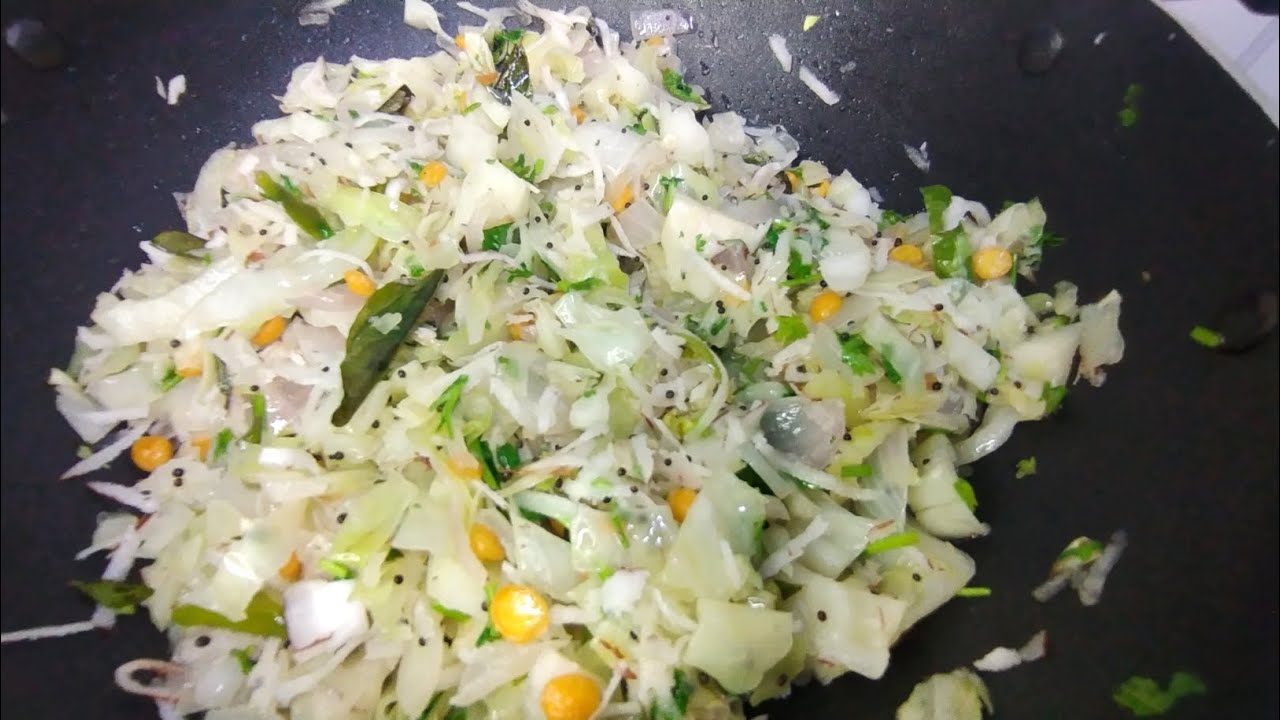 Healthy and Nutritious Cabbage Poriyal Easy Recipe for a Flavorful Side Dish in tamil YouTube