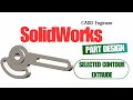 SolidWorks Slotted Lever Arm Modeling | Mechanical Design Tutorial #CADDEngineer