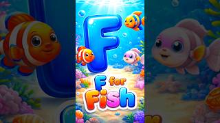 F for Fish 🐟 | ABC Alphabet Learning for Kids | Fun &amp; Colorful Animation #shorts