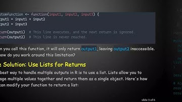 How to Handle Multiple Outputs in an R Function