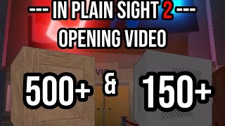 OPENING 500X THIEF & CAMERA CRATES!!! | In Plain Sight 2 ROBLOX