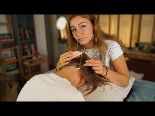 ASMR HAIRPLAY & Singing - hair separating, Billie Eilish, Ben Howard, Gigi Perez - EARLY ACCESS