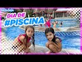 Brincadeiras na piscina do Lê Canton com a Sofia e o João