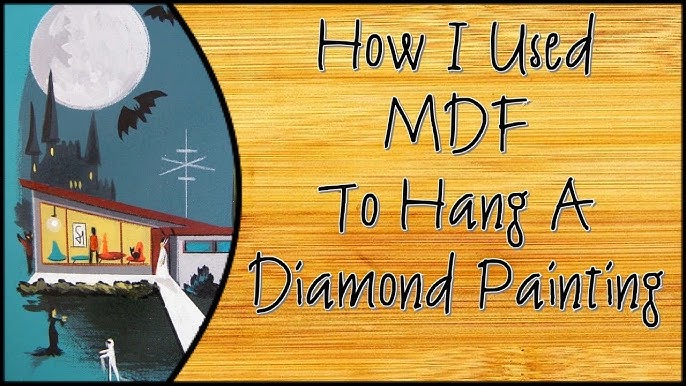 How to Glue Diamond Painting kit on Adhesive Foamboard