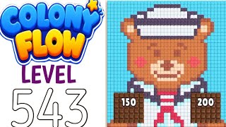 Colony flow level 543 walkthrough solution 