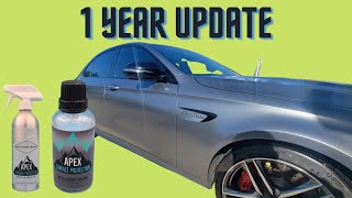 A review for the Apex Metal Oxide Coating on the Satin Finish 1 Year Update
