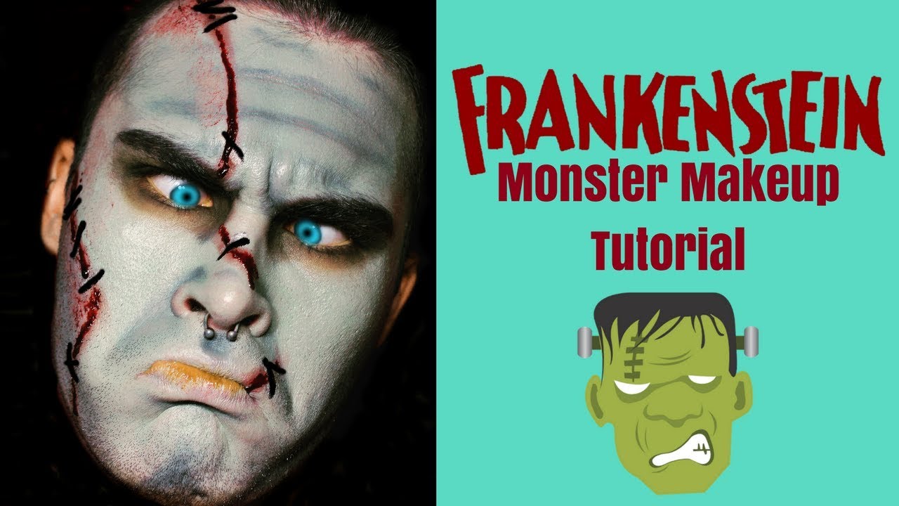 Frankenstein Monster Makeup Tutorial - YouTube