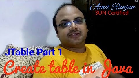 How to create table in Java | JTable #1 @AmitRanjan