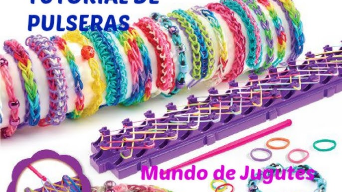 Como Hacer Ligas-Gomitas| Loom Bands|DIY| Con los Dedos| Mundo de juguetes YouTube