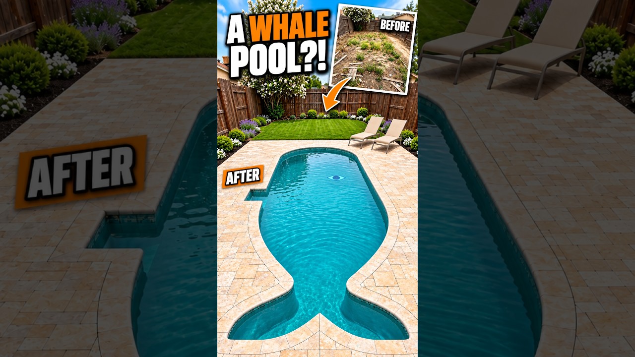 A Whale-Shaped Pool… in This Backyard?! 🐋 - YouTube