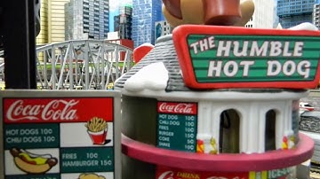 Video slide show of a Huge O-Gauge Big City Skyscraper model train layout