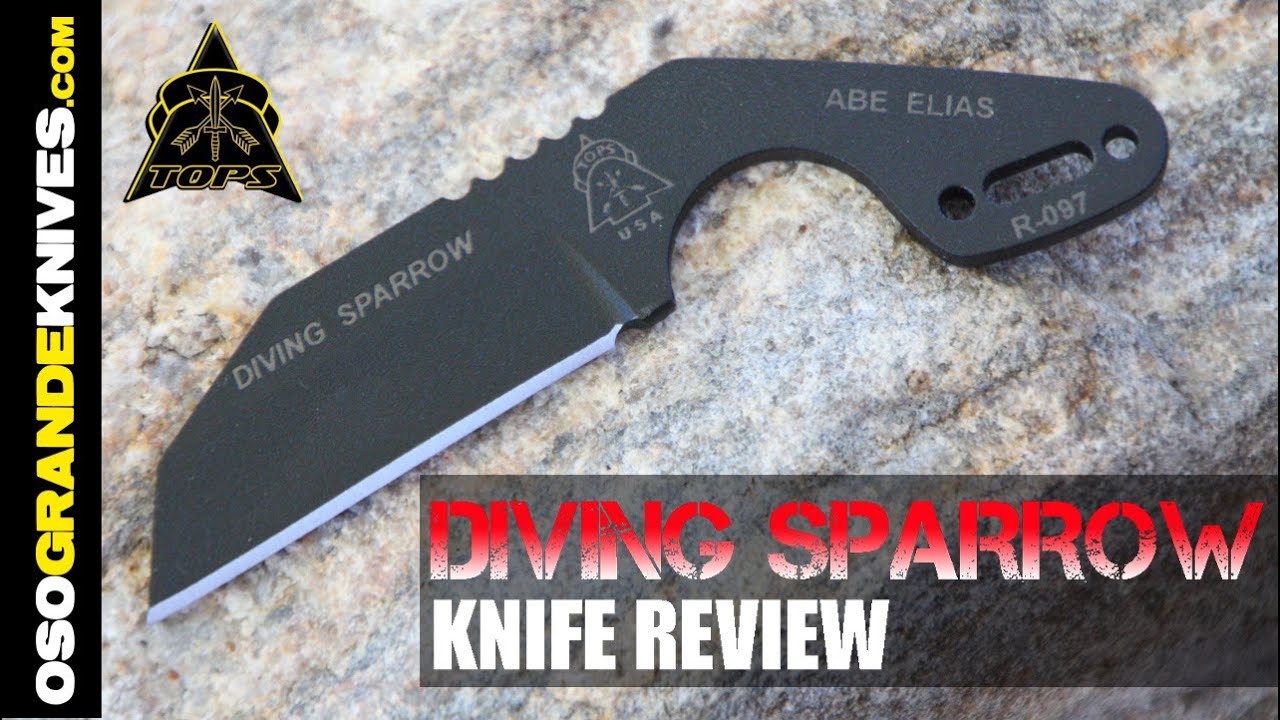 TOPS Diving Sparrow Neck Knife Review OsoGrandeKnives YouTube