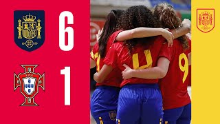 RESUMEN | SUB-21 FÚTBOL SALA FEMENINO | España 6-1 Portugal | 🔴 SEFUTBOL