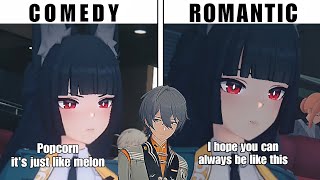 Wise and Miyabi Movie Date different reactions | Zenless Zone Zero