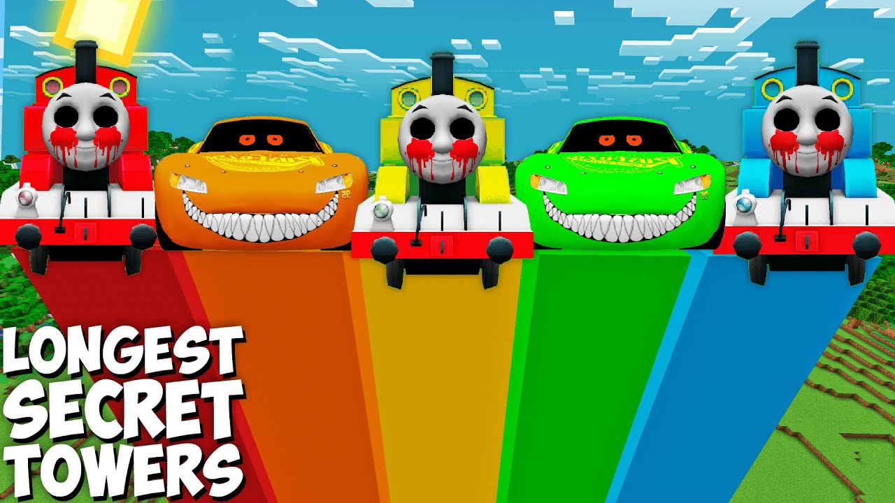 SECRET LONGEST TOWERS OF SCARY MC QUEEN FRIENDS Vs THOMAS RAINBOW secret-longest-towers-of-scary-mc-queen-friends-vs-thomas-rainbow