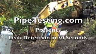 Pipe Testing for Leaks in all types of pipeline systems