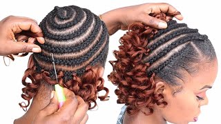 elegant short curly crochet hairstyle / crochet braid hairstyle tutorial for beginners screenshot 5