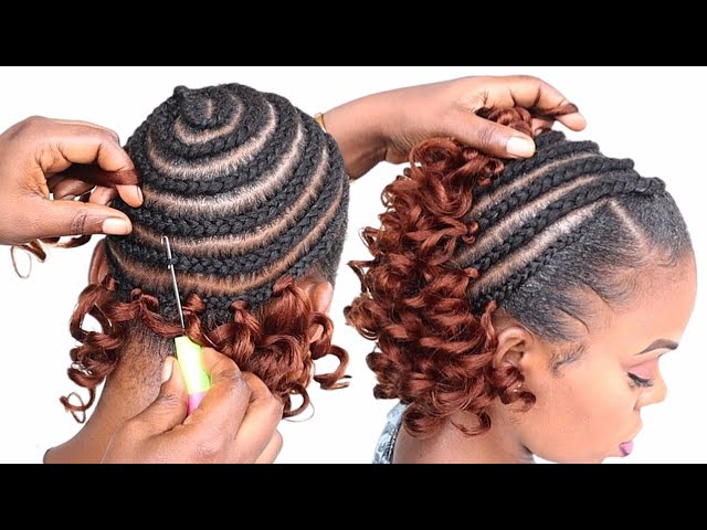 elegant short curly crochet hairstyle / crochet braid hairstyle