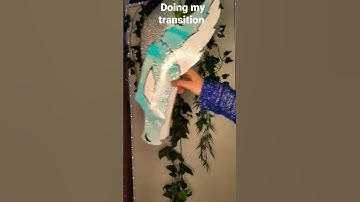 doing my transition #dragonpuppet #art #dragon #papercrafts#paperart #dragonartist #paperdragon #fyp