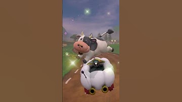 Thumbnail of La Vaca in Mario Kart goes HARD 🐮🔥 #mariokartworld #viralshorts #mariokart