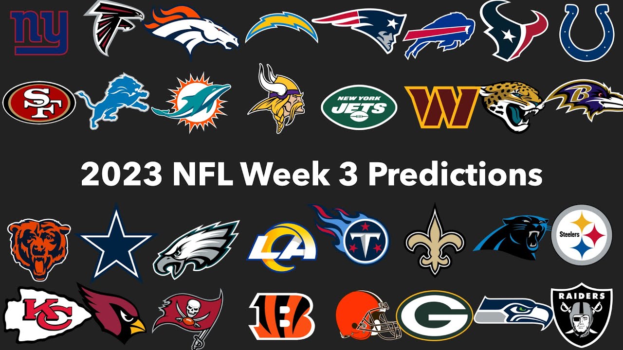 2023 NFL Week 3 Predictions 