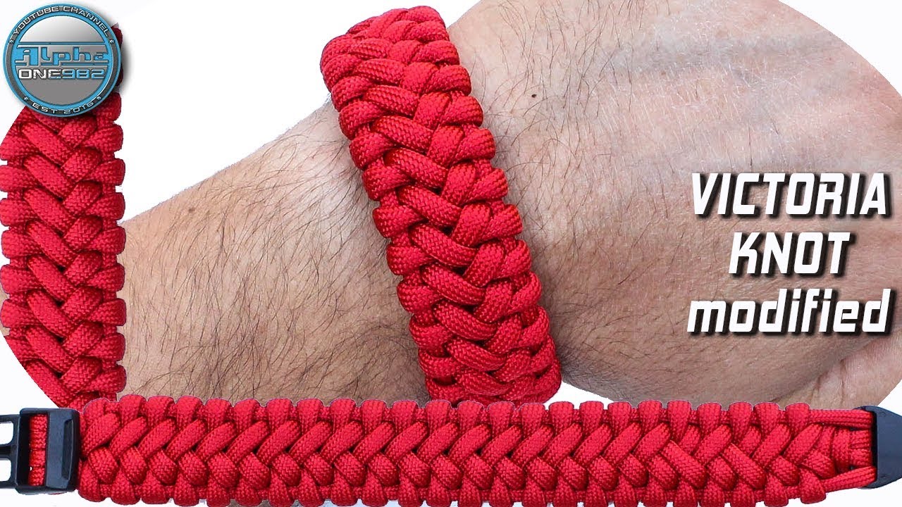 DIY Paracord Bracelet Victoria knot modified by Cetus World of