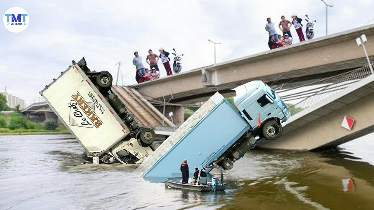 Идиоты за рулём: самые нелепые манёвры грузовиков! #1