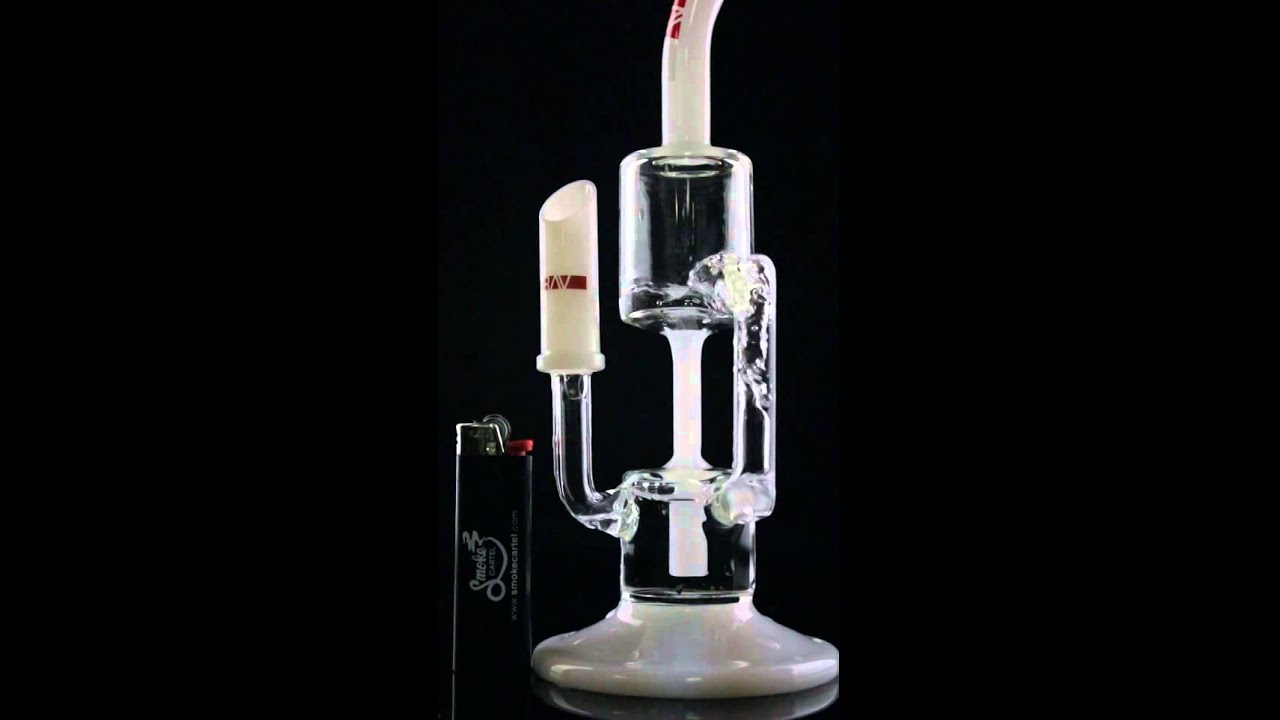 Grav Labs x Bear Mountain Studios Inline Recycler with White Accents