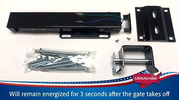 USAutomatic Sentry Low Voltage Swing Gate Solenoid Lock 070510 | Installation & Operation Guide