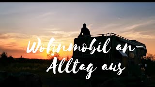 Wohnmobil an Alltag aus. Back to Nature