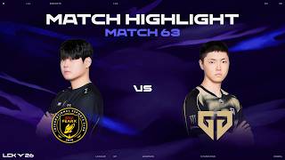 BFX vs GEN 매치 63 하이라이트 | 2026 LCK