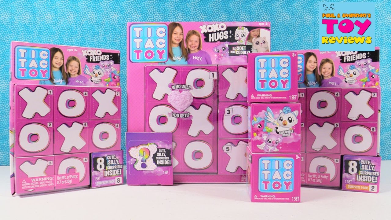 Tic Tac Toy XOXO Hugs Blind Mystery 6 Pack Plush Pink