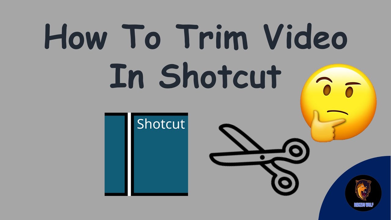 Shotcut tutorial HOW TO TRIM VIDEO IN SHOTCUT YouTube
