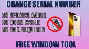 How To Change Serial Number To any Iphone And Ipad Without DCSD Cable Free