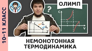 Немонотонная термодинамика | Ботаем олимпы #12 | Олимпиадная физика, Пенкин | 10, 11 класс