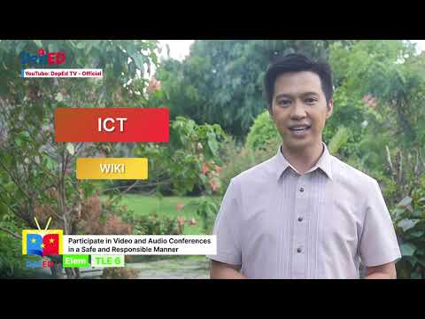 GRADE 6 TECHNOLOGY AND LIVELIHOOD EDUCATION QUARTER 1 EPISODE 4 (Q1 EP4): Participate in Video and Audio Conferences in a Safe and Responsible Manner