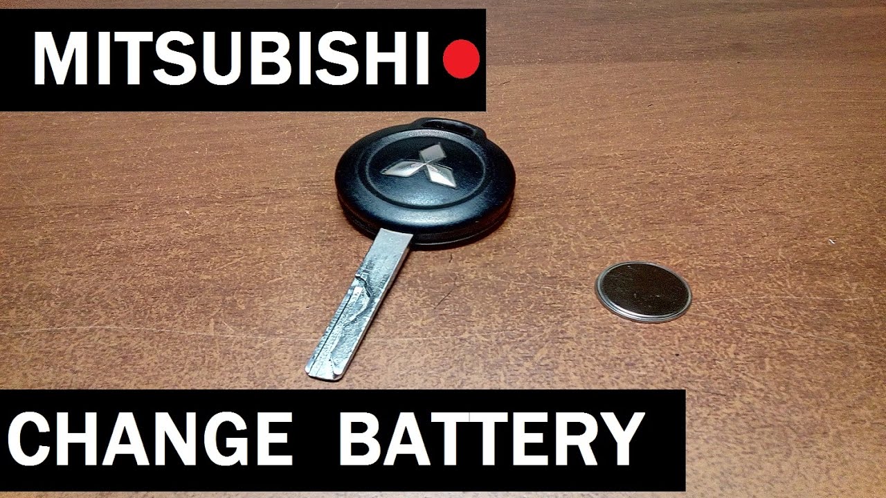 Mitsubishi key battery - YouTube