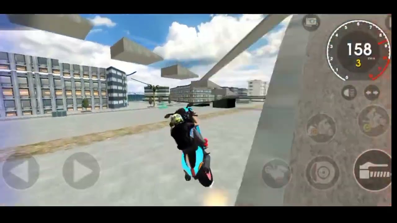 Extreme Motorbikes, green bike driving, moto rider insane stunt, all tricks gameplay android ios