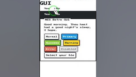 Retro GUI con el NES CSS Framework