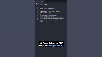 How to Merge PDF Documents with Python! | #shorts