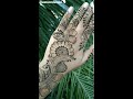 Simple arabic mehndi  short clip of arabic henna design shorts youtubeshorts short